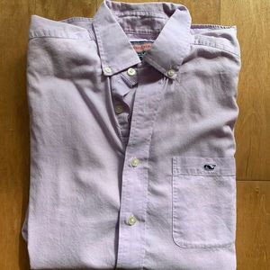 Vineyard Vines Men’s Button Down. Lavender. Medium